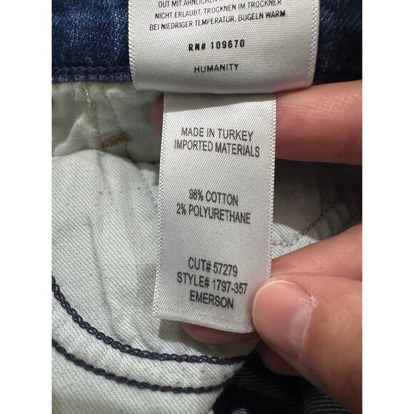 CoH Emerson Slim Boyfriend Jeans Button Fly Straight Leg Medium Wash, 28 - Picture 6 of 11